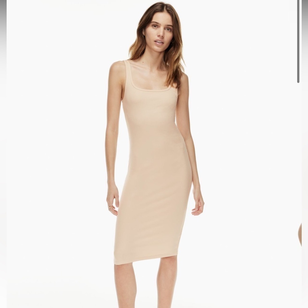 Wilfred Free x Aritzia beige Go-To tank dress size XS